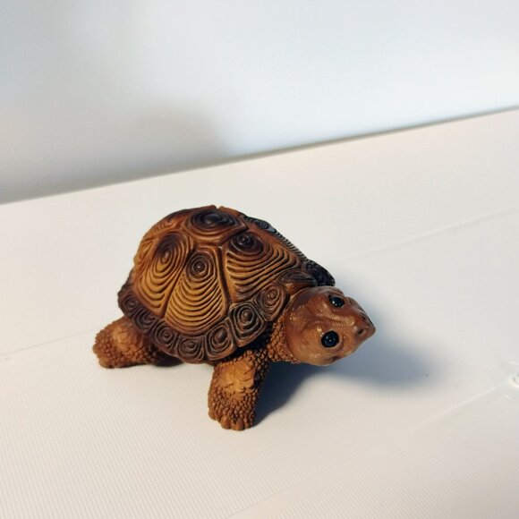 Vintage 1980s Tortoise Turtle Figurines by Don James Signed Stone Critter - Picture 6 of 15